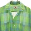 B.V.D 60s Vintage Check Pattern Long Sleeve Button Down Shirt M Green Men's Used