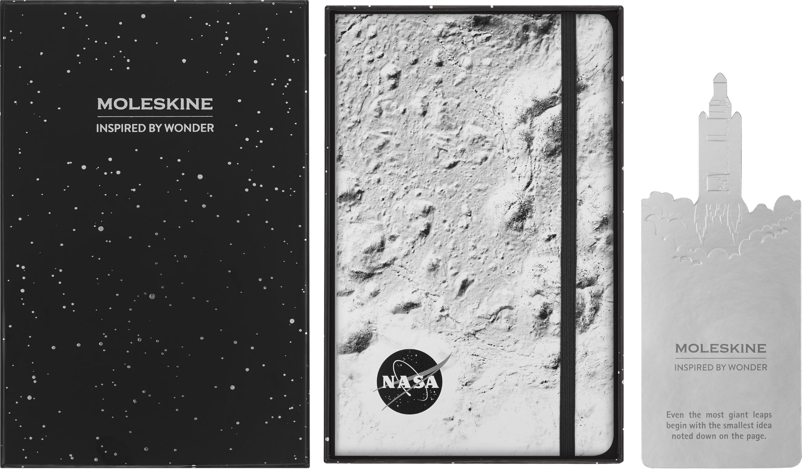 

Moleskine Горизонтальный Большой Размер x Светлая Подарочная Коробка SKBOXL7063S1 Блокнот в Стиле NASA, в Линейку, (13см 21см), Серый, Включено,
