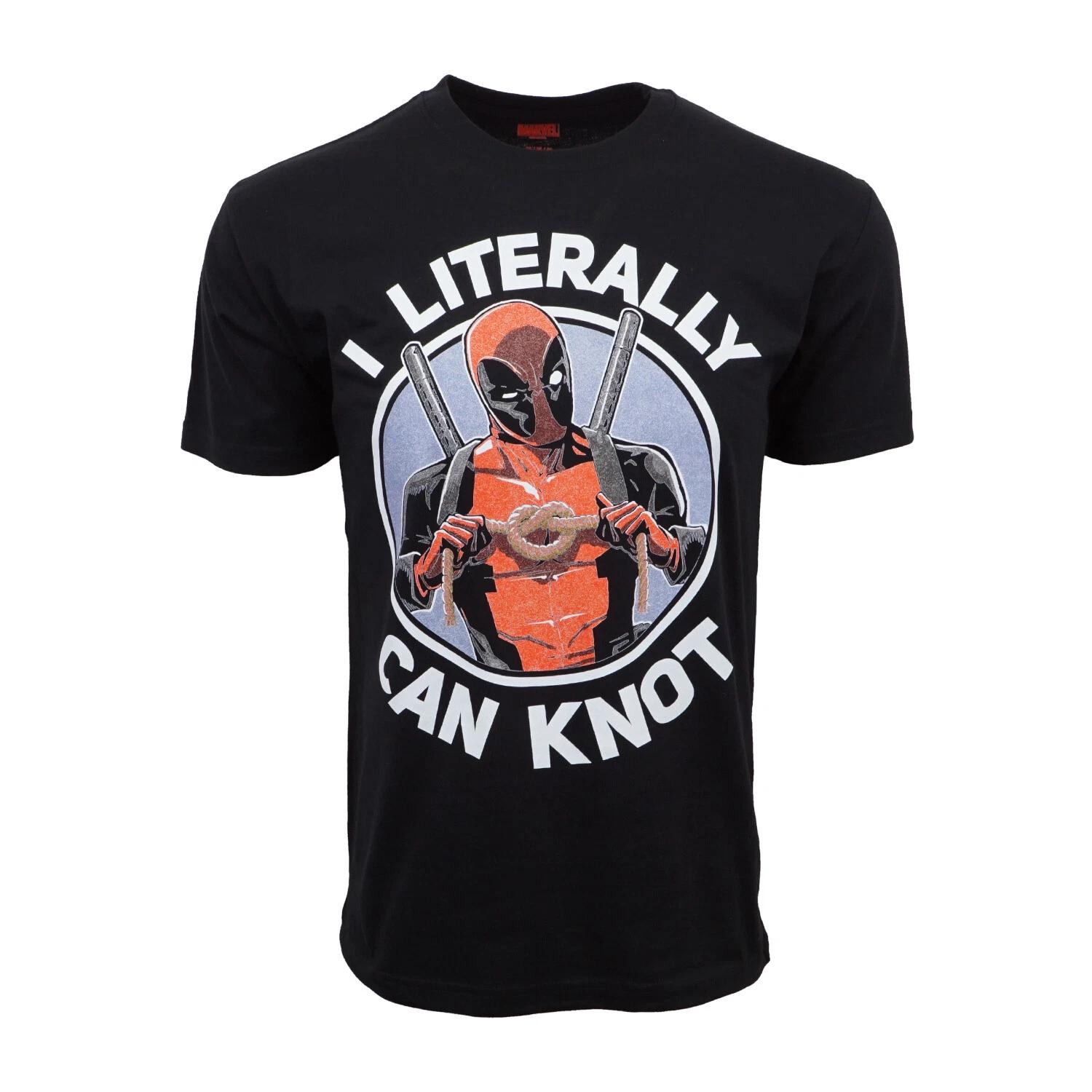 Men s and Women s T-shirts MARVEL DEADPOOL I LITERALLY CAN KNOT L