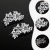 2pc Minimalist Rhinestone Crystal Women's Hair Clip Bride Hair Accessories Banquet Daily Versatile Girls Sweet Jewelry Hair Comb