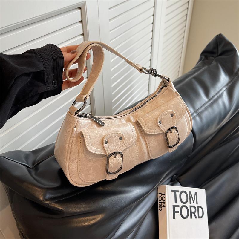 Autumn Winter New Vintage Underarm Bag Women's Fashion Trendy High-Quality Crescent Bag Popular Shoulder Bag This Year