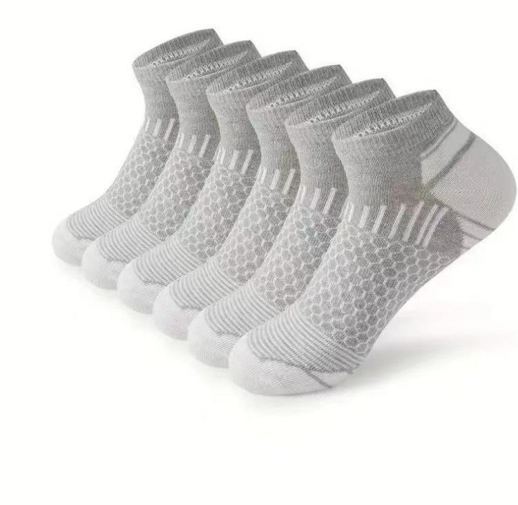 

Zhu Men s Sports Socks: Breathable, Sweat-Absorbent Running and Basketball Socks for Spring/Summer серый/белый