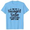 Sister Rules Gifts T Shirts Sweet Fashion Women Tshirt Funny Oldest Middle Youngest Sister Tees Sarcastic Sibling Matching Shirt