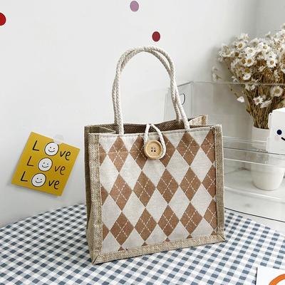 Net Rote Handtasche Damenmode Mode Mode Zur Arbeit mit Reisbeutel Einfache Bento-Tasche zum Mitnehmen