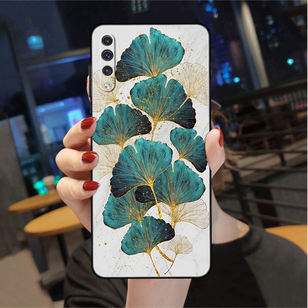 

Чехол для Samsung Galaxy A50 A70 A30 A20s A20e A10 A40 A10s A10e M52 M51 M31 M30s M13 5G черный чехол для телефона роскошный золотой фольгированный арт Samsung A70