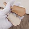 Luggage Tag Handbag Hang Tag Accessories Vachetta Leather Travel Luggage Tag Key Bell Purse Bag Charm