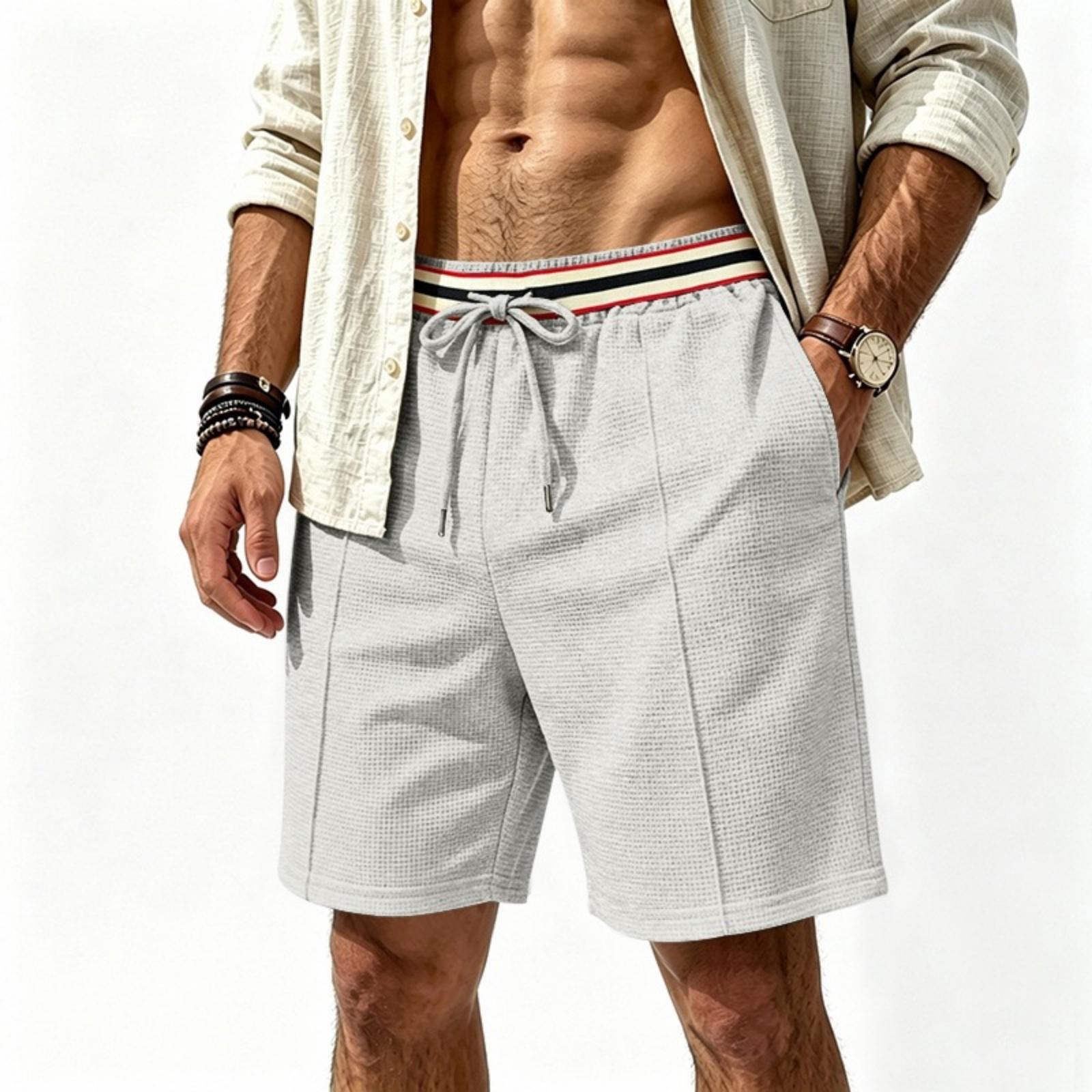 

Men Casual Athletic Shorts with Drawstring Waistband and Side Pockets Relaxed Fit Breathable Lightweight Design for Everyday Wear XXL