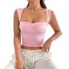 Women's Sexy Hottie Design Ruched Front Backless Slimming Tank Top