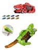 Triceratop Children Dinosaur Sliding Track Toy Transporter Truck Racing Car Kids Competitive Game Swallow&Storage  Vehicle