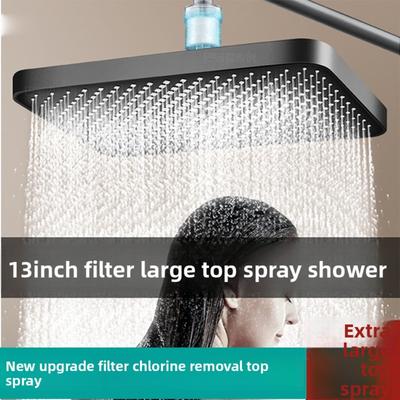 Soffione Doccia a Fiore Grande da 13 Pollici ad Alta Erogazione d'Acqua, Soffione Doccia Essiccante a Fiore per Hotel