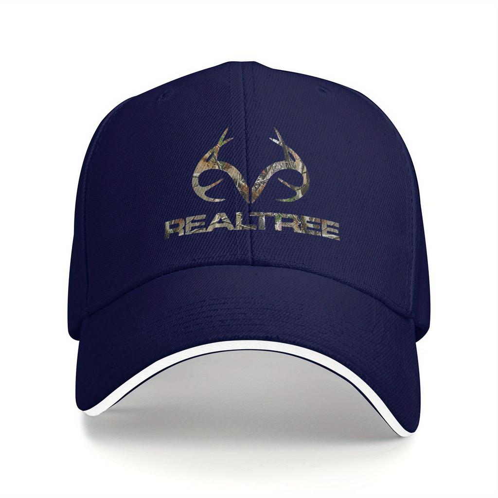 Realtree Retro Baseballová čepice Lehká lovecká čepice s parohy Kamuflážní design Prodyšný polyesterový materiál