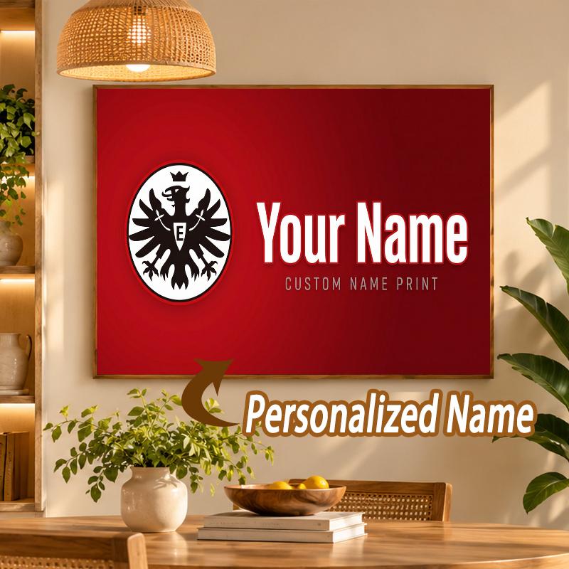 Custom Name Eintracht Frankfurt 5D Diamond Painting Personalized Full Drill Diamond Art Kit Gift
