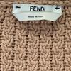 Fendi Brauner Strick-Cardigan mit Logo auf dem Rücken, Oberteile 36 Braun, Gebraucht