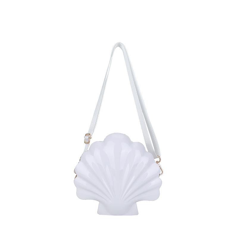 

Простая повседневная сумка женская новая летняя популярная модная на плечо сумка-мессенджер женская простая сумка-ракушка One size белый