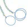 4Pcs Hair Rope Women Extra-Length Spiral Hair Band Long Sports Headband Tearable Elastic Hair Straps Ponytail Holder
