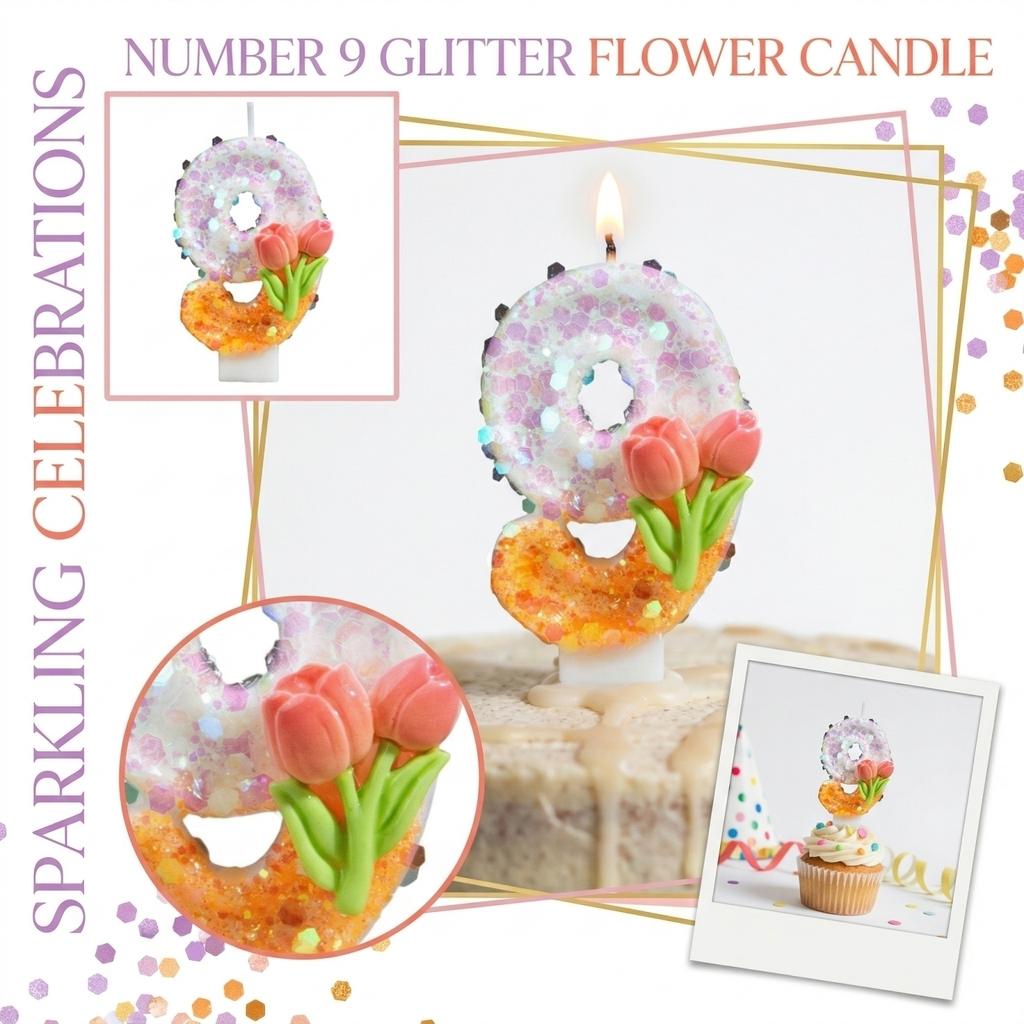 Fashion Cartoon Creative Birthday Candles Party Digital Candles