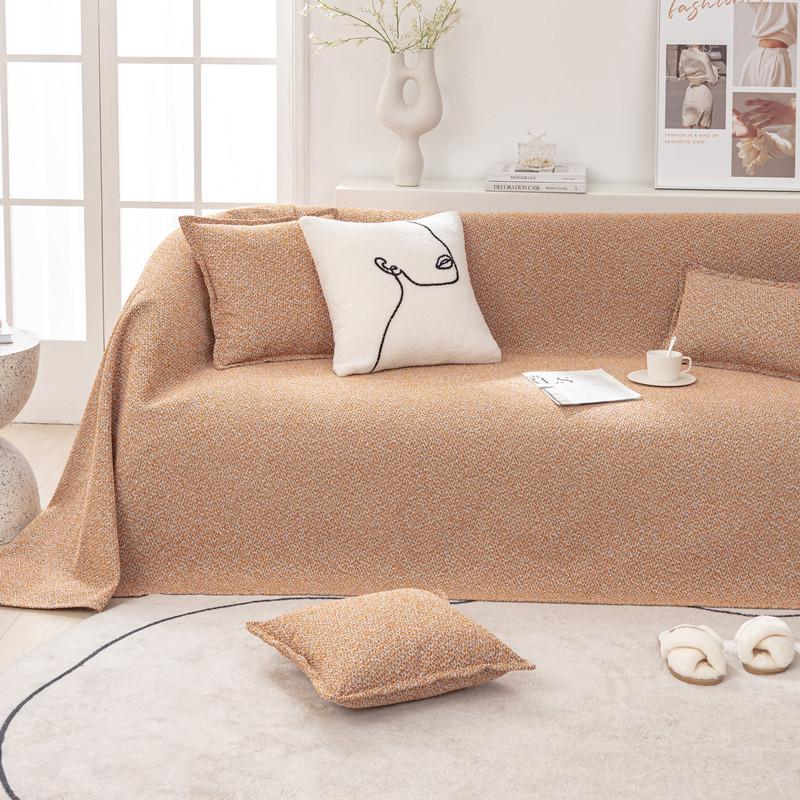New Cotton and Linen Textured Sofa Towel for All Seasons, Anti-slip Sofa Released, Simple Sofa Cover