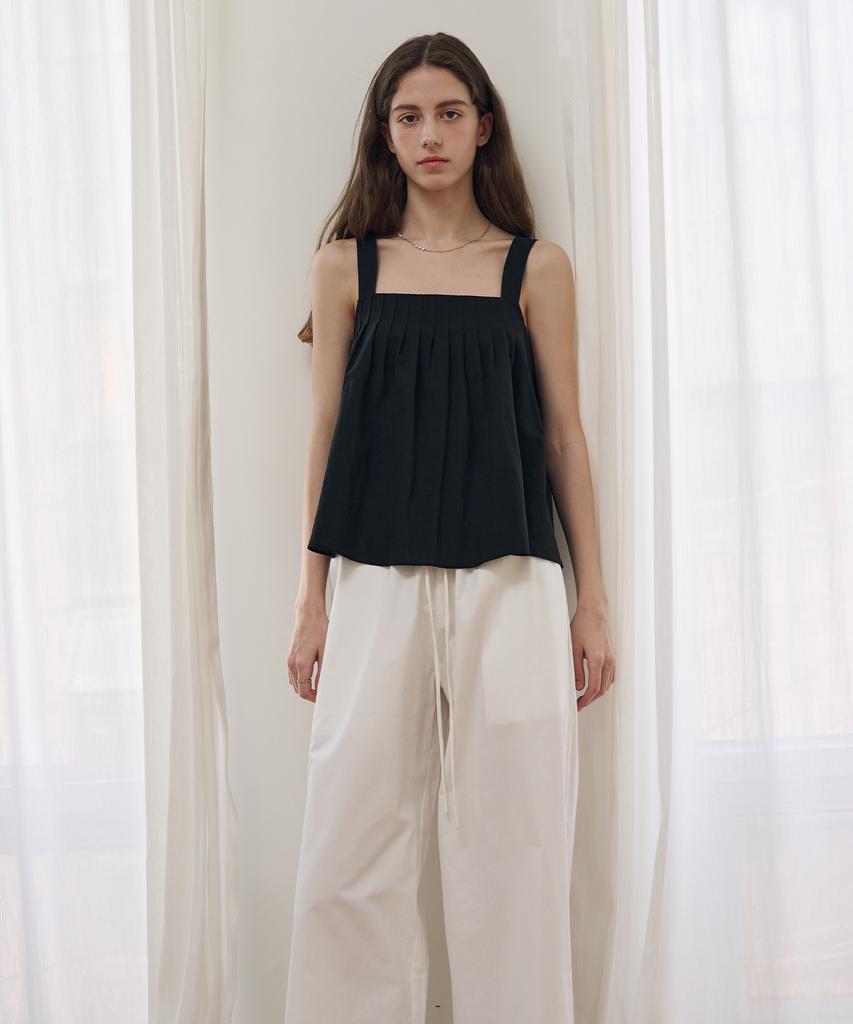 Deuloupisumeon Slit Cotton Banding Pants [Ivory]