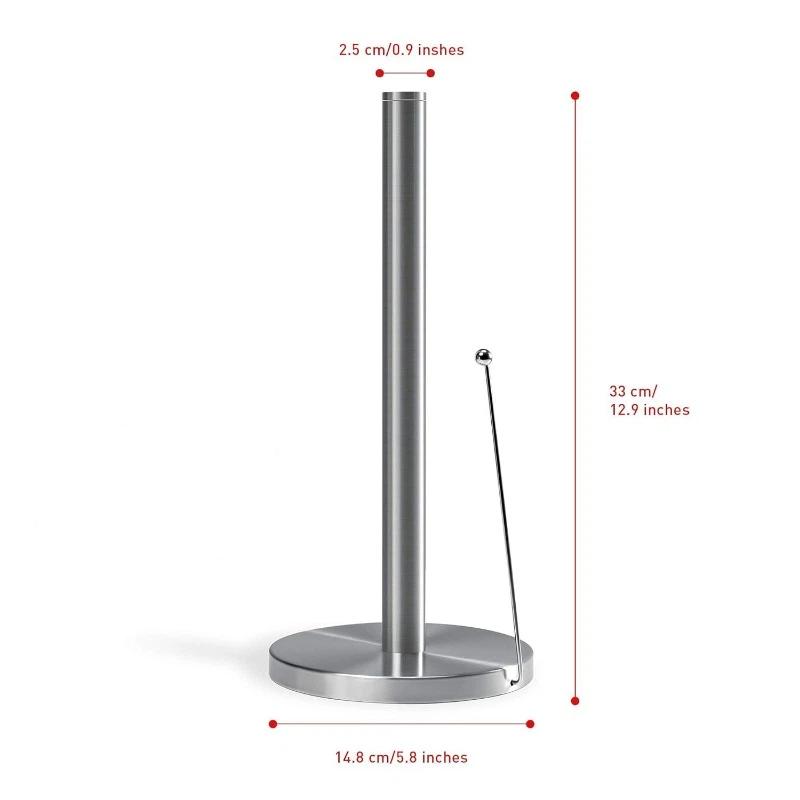 Latest Models of Stainless Steel Paper Towel Holder Paper Roll Holder, Vertical Paper Towel Holder Universal Paper Roll Holder