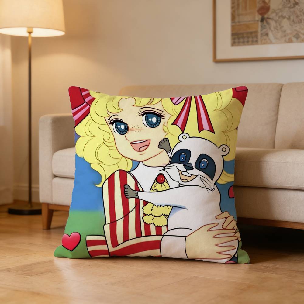 Anime Ccandy süße Süßigkeiten Kissenbezug Kissenhülle Überwurf-Kissenbezug für Auto Sofa