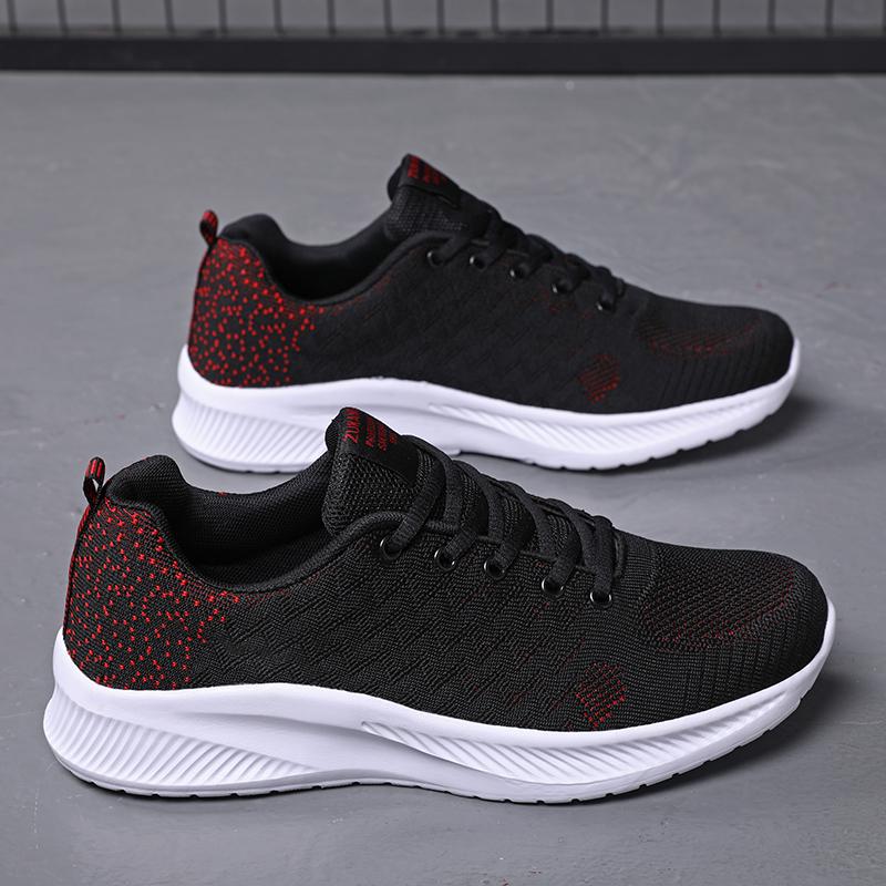 Mens Casual Sports Shoes 2026 Breathable Mesh Running Shoes Versatile Sneakers Trendy Knitted Casual Shoes For Adults