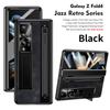 Jazz Retro Series Shockproof Folding Mobile Phone Cases for Samsung Galaxy Z Fold 4 5 6 7 Phone Case with Stylus Tempered Glass