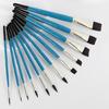 12Pcs ChildrenPaint Brushes for Watercolor Acrylics Oil Rock Painting Nylon Bristle Paint Brush for Rock Canvas Painting