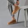 Men’s Black Boots Hiking Shoes Casual Sport Shoes Outdoor Khaki High Top Walking Shoes Plus Size