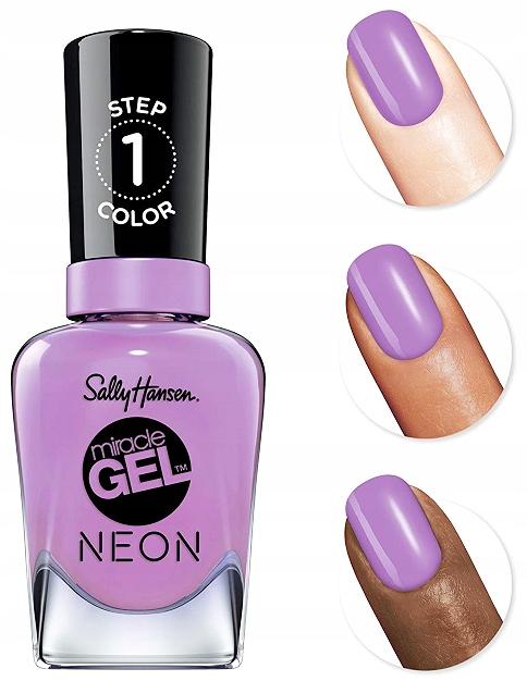 Sally hansen miracle gel żelowy lakier bez lampy uv violet voltage 054