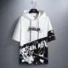 Modny Japoński Hip-Hop Luźny Męski Bluza z Kapturem - Długi Rękaw Wiosna/Lato Bluza