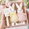 Multi-Color Hanging Rabbit Pendant Yarn Skirt Easter Bunny Doll Flower Dress Bunny  Festive Gift