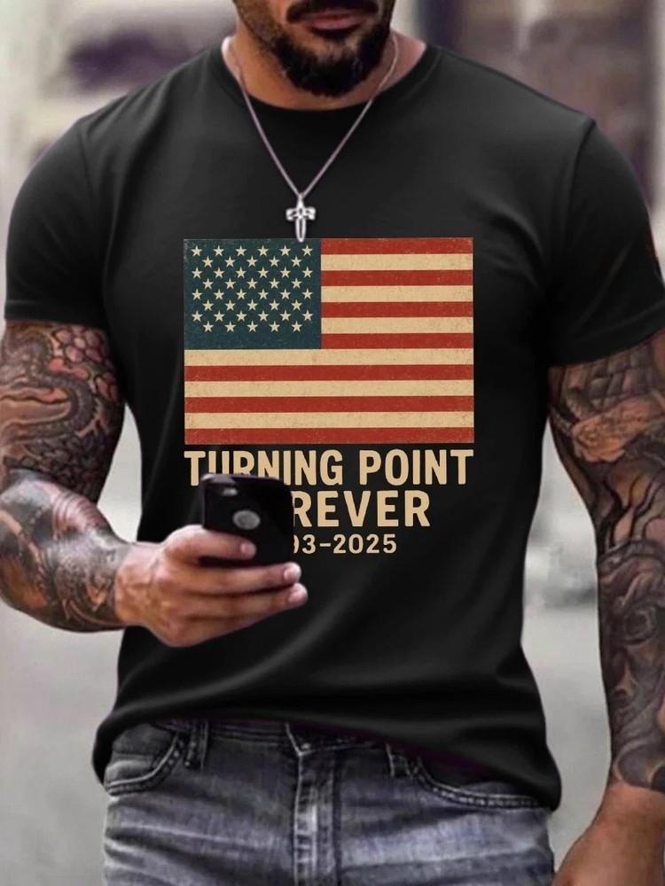 Turning Point Forever - Charlie Kirk Memorial Tribute Unisex T-Shirt Unisex T-Shirt S