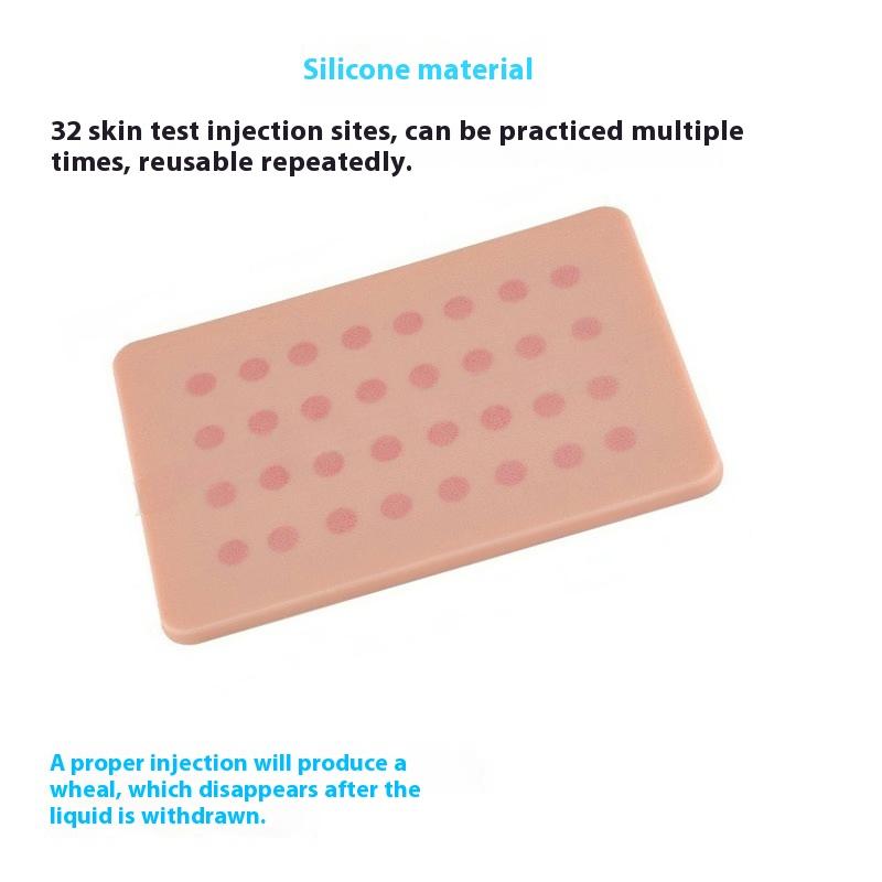 Intradermal Injection Training Pad Skin Test Module Subcutaneous Practice Pad Medical Simulation Model Nurse Practicing
