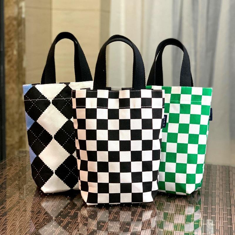 New Japanese and Korean simple canvas portable braised cup bag Internet celebrity belly cup thermos cup bag work hand carry snack bag