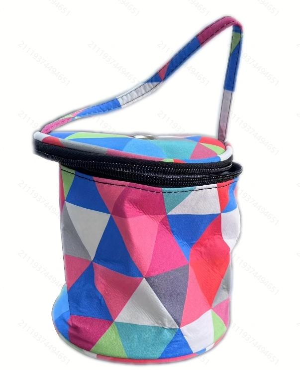 Yarn Storage Bag Round Knitting Wool Yarn Bags Organizer Crochet Sewing Needles Handbag Weave Tools Accessories Bowl Crafts Tote