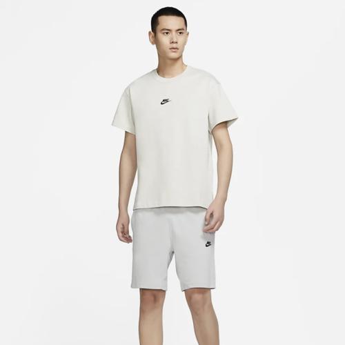 Nike Solid Color Embroidered Crew Neck Loose Fit Short Sleeve T-Shirt for Men