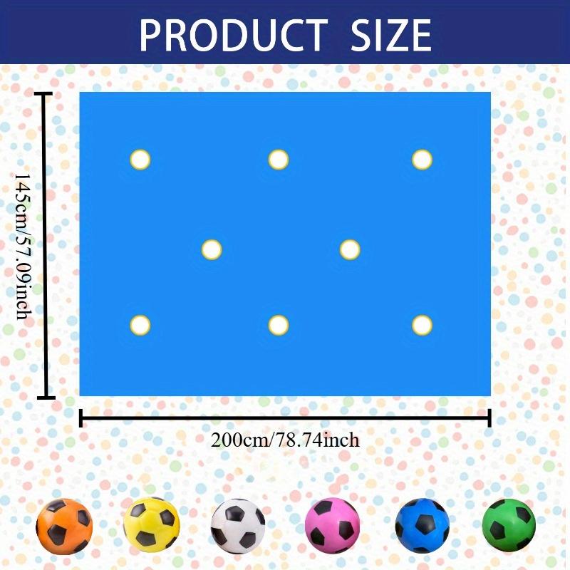 A Team Activity with 1pc Blue Cave Cloth Throwing Balls, Suitable for Work, Leisure, and Family Matches, Equipped with 6 Balls.