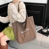 2025 New Autumn and Winter Fashion Fashion Leopard Print Tote Shoulder Bag Casual Large Capacity Commuter Handheld Double Bread