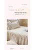 Korean Princess Crinkled Quilted Lace Bed Skirt: Thick Non-slip Mattress Protector