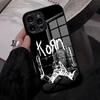 K-Korn Hot Metal Rock Band Phone Case For IPhone 17 Pro Max 16 15 14 Pro Max 13 11 X Xs Xr 8 7Plus Glass Cover
