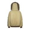 American Retro Street Style Hooded Bomber Jacket with Fur Collar, Unisex Autumn/Winter Parka-Style Coat CLE