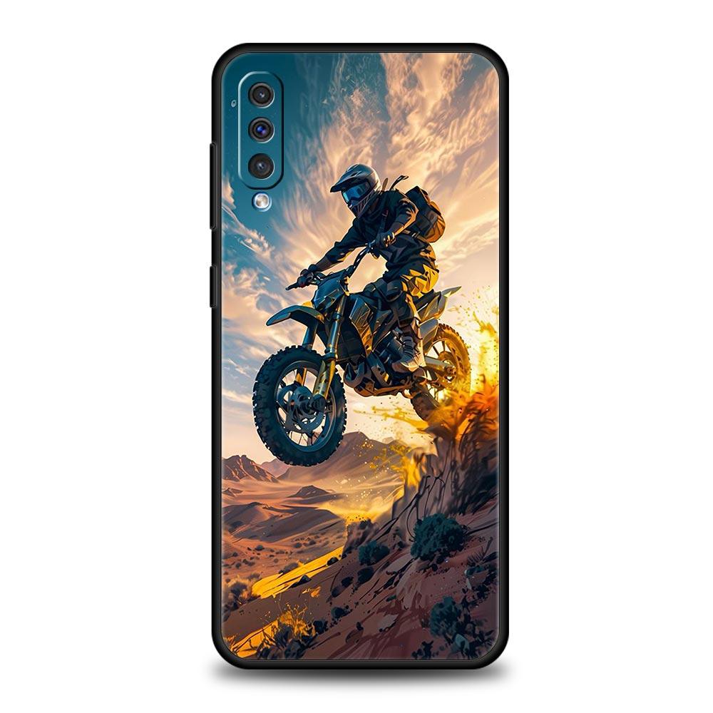 Moto Cross Motorcycle Sports Phone Case For Samsung A56 A36 A26 A34 A17 A16 A06 A14 A12 A54 A72 A22 A20e A52 A50 A40 A32 Cover