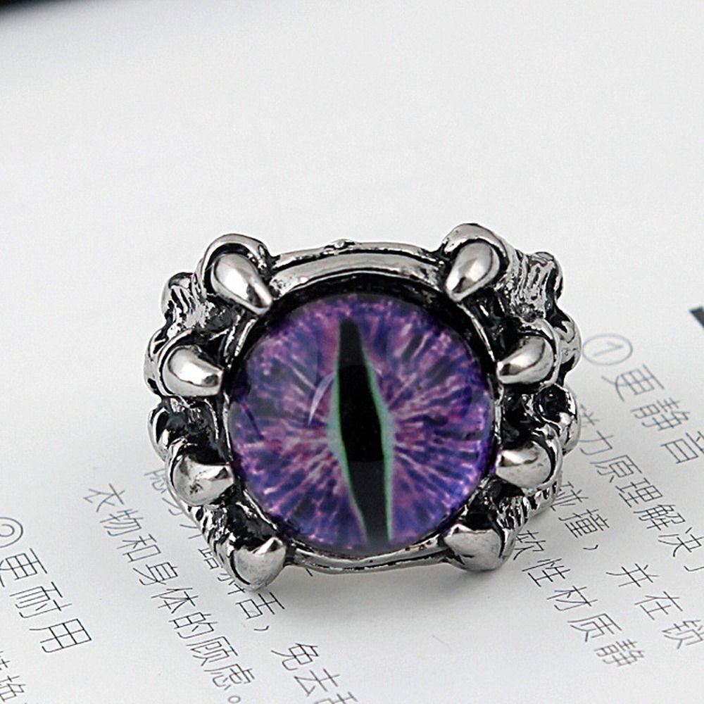 Gift Sweet Zinc Zinc Alloy Demon Eye Trendy Korean Style Ring Halloween Accessory Fashion Jewelry Men Ring