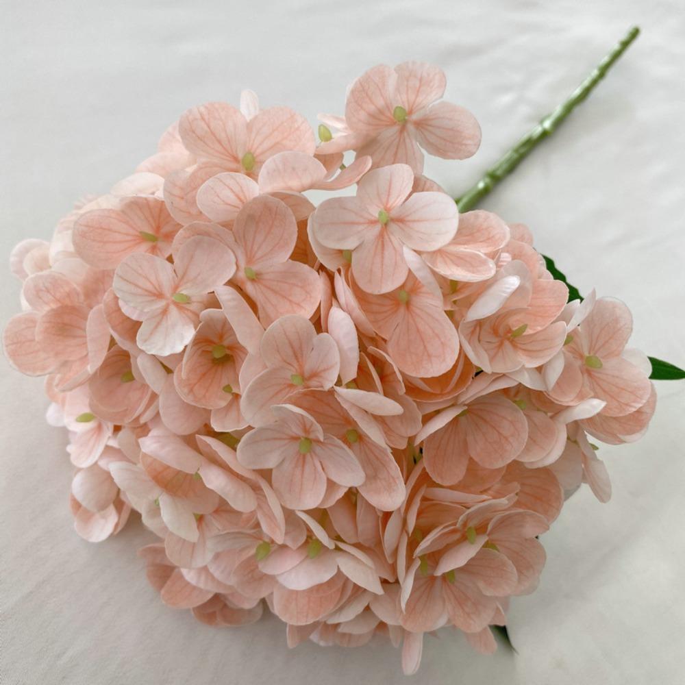

Woolen Cloth Embroidered Ball Flower Hand Moisturizing Large Size Fake Flowers 3D Design 176pcs Leaves Hydrangea Flowers