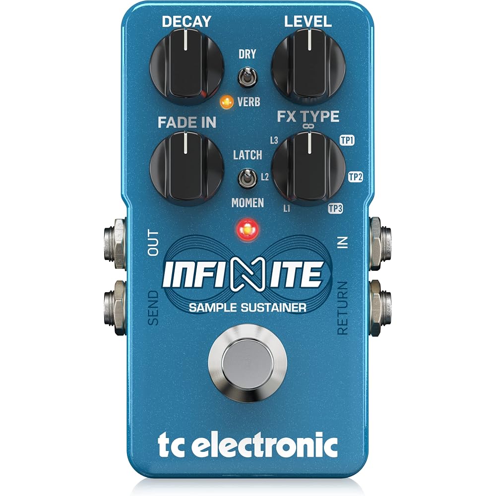 TC Electronic Sample & Sustain Pedal INFINITE SAMPLE SUSTAINER Blue