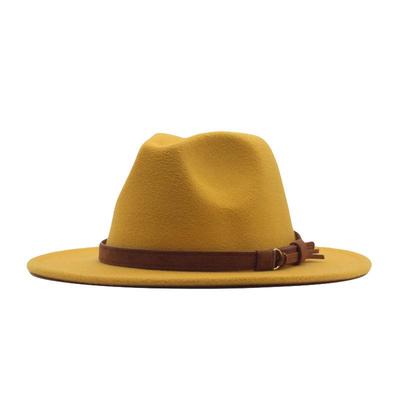 Damen Retro Woll-Fedora-Hut - Herbst/Winter Britischer Stil Melone mit trendigem Design
