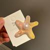 Hair Accessories Shell Hair Clip Pearl Sweet Barrettes Lovely Starfish Hair Clip  Daily Life