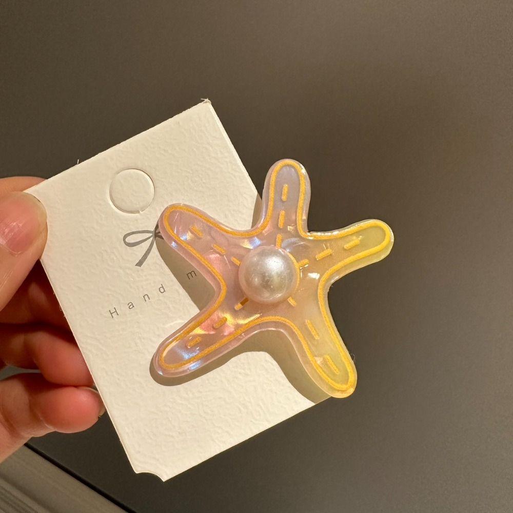 Hair Accessories Shell Hair Clip Pearl Sweet Barrettes Lovely Starfish Hair Clip  Daily Life