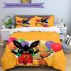 3pcs Bing Pattern Bedding Set Duvet Cover Set Includes Duvet Cover &pillowcases, Perfect All Season Bedroom Decoration & Gift