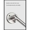 304 Stainless Steel Three-pole Handle Lock Single Tongue Bathroom Interior Door Lock Aisle Fire Door Door Lock With Key